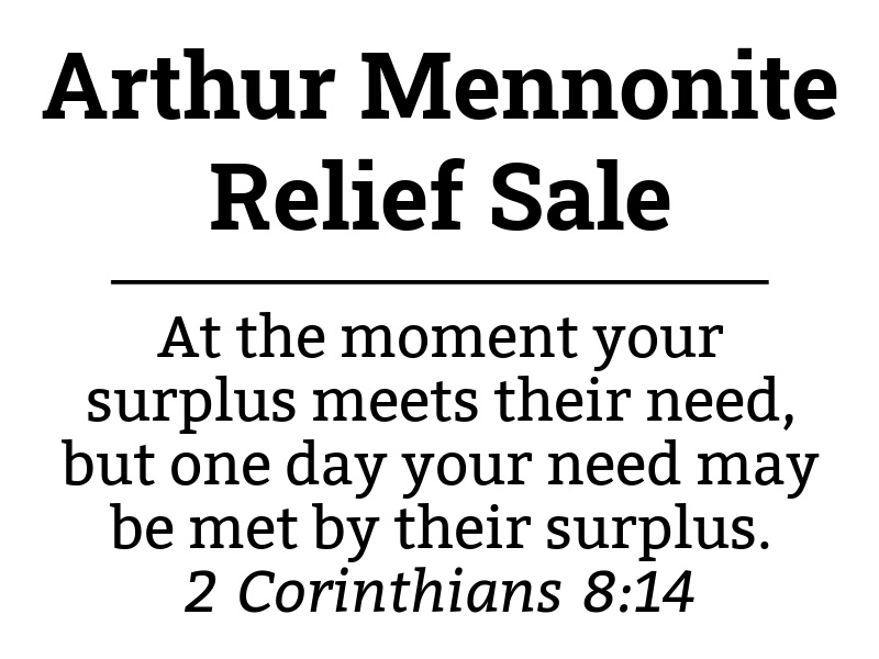 Arthur Mennonite Relief Sale