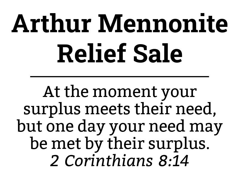 Arthur Mennonite Relief Sale