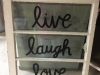 Live Laugh Love Window Wall Hanging